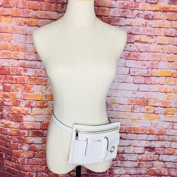 A New Day White Faux Leather Fanny Pack - Picture 2 of 9